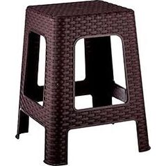 Taboret RATTAN -brąz 28x28x45