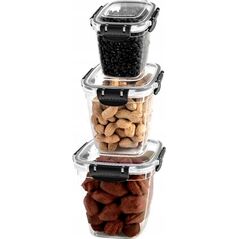 Kpl pojemników kwadratowych MASTER 3 cz. 575,1075,1900 ml