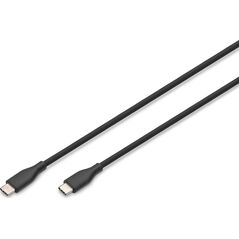 Καλώδιο USB Digitus Digitus Σιλικονούχο καλώδιο σύνδεσης USB-C, 2 m, μαύρο