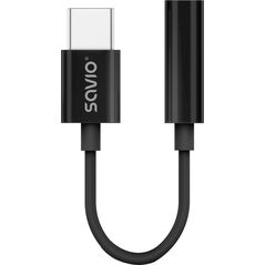 Προσαρμογέας USB Savio Προσαρμογέας ήχου - USB-C Jack 3,5mm. AK-74