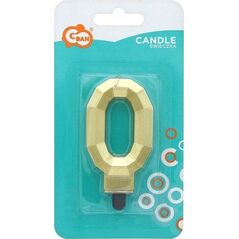 GoDan Świeczka Cyfra 0 Diament 7.6cm