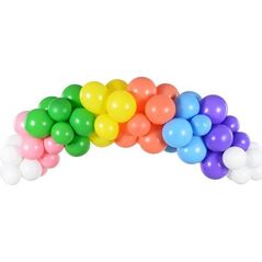 PartyDeco Girlanda balonowa Tęcza 200cm 60el