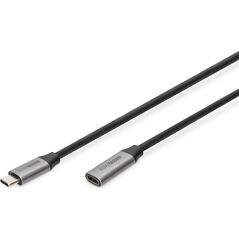 Kabel USB Digitus USB-C - USB-C 1 m Czarny (DB-300230-010-S)
