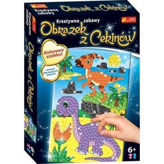 Ranok Dinozaur Parazaurolofi Diplodocus obrazek z cekinów