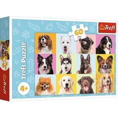 Trefl Puzzle 60 element?w S?odkie psiaki