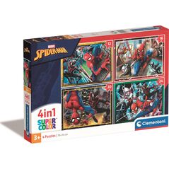 Clementoni CLE puzzle 4w1 SuperKolor Marvel 21515