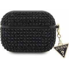 Guess Oryginalne Etui APPLE AIRPODS PRO Guess Hardcase Rhinestone Triangle (GUAPHDGTPK) czarne
