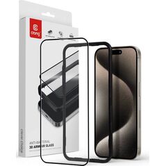 Crong Szkło hartowane 9H na cały ekran iPhone 15 Pro