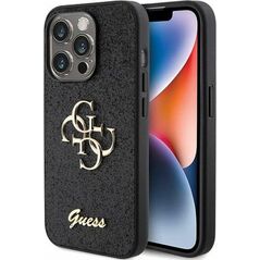 Guess Guess GUHCP15XHG4SGK iPhone 15 Pro Max 6.7" czarny/black hardcase Glitter Script Big 4G