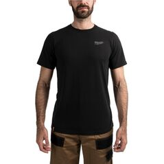 Milwaukee MILWAUKEE T-SHIRT Z KRÓTKIM RĘKAWEM - CZARNY HTSSBL-L