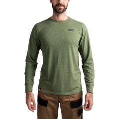 Milwaukee MILWAUKEE T-SHIRT Z DŁUGIM RĘKAWEM - ZIELONY HTLSGN-XXL