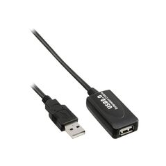 Kabel USB InLine USB-A - 5 m Czarny (34605I)
