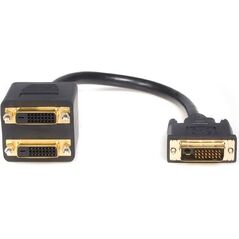 StarTech 0.3m czarny (DVISPL1DD)