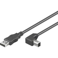Kabel USB Techly USB-A - USB-B 2 m Czarny (ICOC-U-AB-20-ANG)