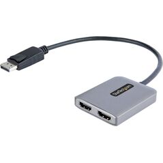 Adapter USB StarTech StarTech.com MST14DP122HD adapter kablowy 0,3 m DisplayPort 2 x HDMI Czarny, Szary