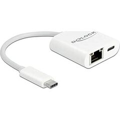Delock DeLOCK USB-C adapter> Gigabit LAN + PW - LAN 10/100/1000 Mbps with Power Delivery (65402) - RDUA9P59