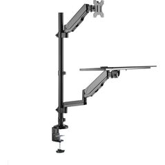 Neomounts Uchwyt biurkowy na monitor 17" - 32" z podstawką na klawiaturę i mysz (DS90-325BL1)