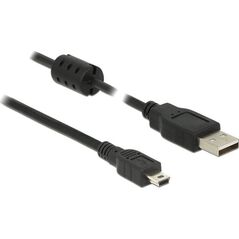 Kabel USB Delock DELOCK Kabel USB 2.0 Typ-A Stecker > USB 2.0 Mini-B Stecker 5,0 m schwarz