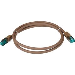 EFB EFB RJ45 Patchkabel S/FTP Cat6A LSZH Braun Laenge 10m 4x2xAWG27/7 nach TIA/EIA568B geschirmt Uebertragungsstandards 10Gbit