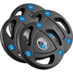 Rebel Zestaw obciążeń żeliwnych gumowanych 4x5kg, otwór olimpijski 51mm,  REBEL ACTIVE