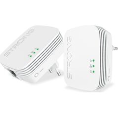 Adapter powerline Strong Strong POWERL1000DUOMINI Karta sieciowa do PowerLine 1000 Mbit/s Przewodowa sieć LAN Biały 2 szt.