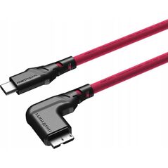 Kabel USB Ednet Kabel fotograficzny Mathorn MTC-531M 5m 10Gbps USB CA - MicroB 90° Magenta