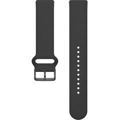 Λουράκι ρολογιού Polar Polar 20mm S-L T, μαύρη σιλικόνη
