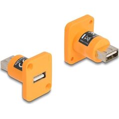 Delock DeLOCK 87999, USB 2.0 Type-A female, USB 2.0 Type-A female, Orange