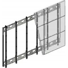 Hagor HAGOR VWR 2x3 55 Landscape feinjustierbarer Videowall Mehrfachrahmen Tragl pro display 30kg VESA Norm 600x400 Wandabstand 67mm
