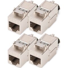Digitus DIGITUS CAT 8.1 Keystone Modul, θωρακισμένο, χωρίς εργαλεία 4 τεμ.
