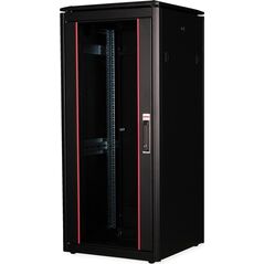 Szafa Roline ROLINE Netzwerkschrank Pro 48,26cm 19Zoll 26 HE 600x600 BxT Glast�r schwarz