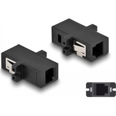 DeLOCK 87933 adapter światłowodowy MT-RJ/MT-RJ 1 szt. Czarny