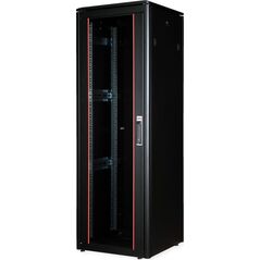 ROLINE Netzwerkschrank Pro 48,26cm 19Zoll 36 HE 600x600 BxT Glast�r schwarz
