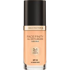 MAX FACTOR Facefinity All Day Flawless 3in1 Foundation SPF20 44 Warm Ivory 30ml