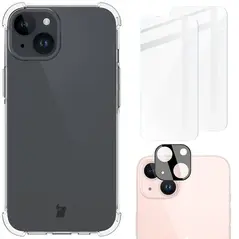 Bizon Case Clear Pack Apple iPhone 15 clear