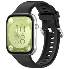 Bizon Strap Watch Silicone Pro Huawei Watch Fit 3 black