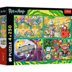 PUZZLE 4X250EL TREFL ZAKRECO SWIAT RICKA I MPUD6