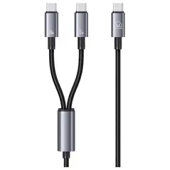 USAMS USB-C / 2xUSB-C cable 72W 1.2m Aluminum Alloy Data Cable Sufeng Series