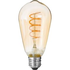Atmosphera Bursztynowa żarówka LED Tear Twisted 2W E27