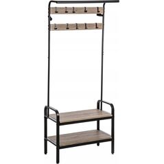 5five Wieszak do przedpokoju na kurtki + 2 półki na buty, 74x34x170 cm