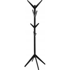 5five Wieszak drewniany na ubrania do przedpokoju, 178 cm, kolor czarny