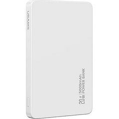 Powerbank z ładowaniem bezprzewodowym USAMS US-CD231 5000mAh 20W PD Fast Charge biały/white