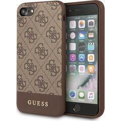 Guess Guess 4G Bottom Stripe Collection - Etui iPhone SE 2020 / 8 / 7 (brązowy) uniwersalny