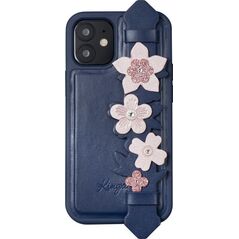 Kingxbar Kingxbar Sweet Series żelowe etui ozdobione oryginalnymi Kryształami Swarovskiego z podstawką iPhone 12 Pro Max niebieski