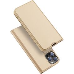 Dux Ducis Dux Ducis Skin Pro kabura etui pokrowiec z klapką iPhone 13 Pro Max złoty