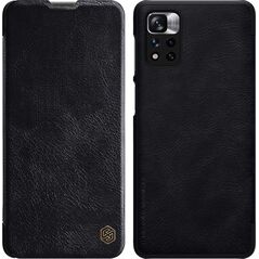 Nillkin Nillkin Qin Case etui do Xiaomi Poco X4 Pro 5G osłona na aparat kabura pokrowiec obudowa z klapką czarny