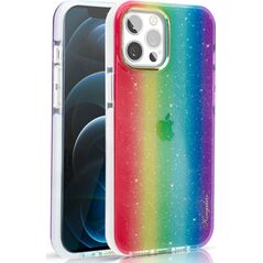Kingxbar Kingxbar Ombre etui pokrowiec iPhone 12 Pro Max wielokolorowy