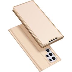 Dux Ducis Dux Ducis Skin Pro kabura etui pokrowiec z klapką Samsung Galaxy S22 Ultra złoty