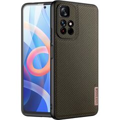Dux Ducis Dux Ducis Fino etui pokrowiec pokryty nylonowym materiałem Poco M4 Pro 5G zielony