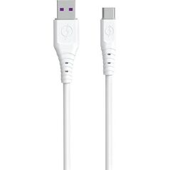 Kabel USB Dudao USB-A - USB-C 1 m Biały (6973687243388)